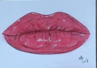 Red Lips ACEO